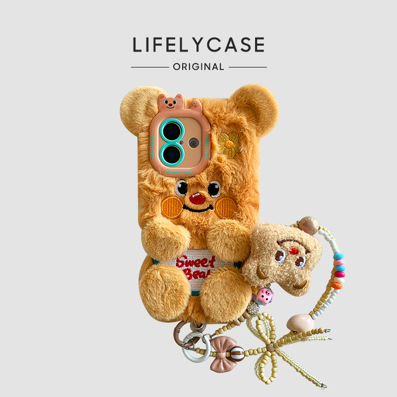 iPhone Lanyard Series | Butter Bear Plush Phone Case