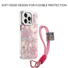 iPhone Lanyard Series | Ballet Style Bow Electroplating Phone Case