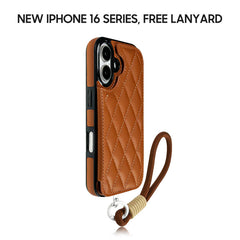 iPhone Lanyard Series | Card Holder Design Leather Phone Case