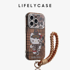 iPhone Lanyard Series | Brown Cartoon Phone Case