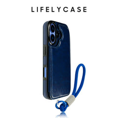 iPhone Lanyard Series | Card Holder Design Leather Phone Case