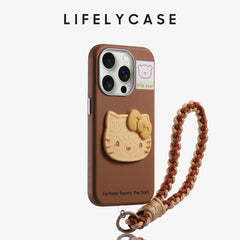 iPhone Lanyard Series |  Cute and Funny Cartoon Leather Phone Case