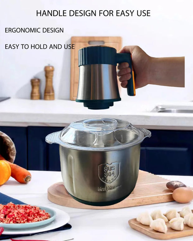 *PowerPro 5L Multi-Food Processor™ – Heavy-Duty Electric Meat Grinder &amp; Dough Maker*
