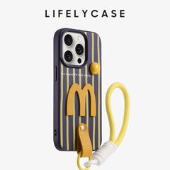 iPhone Lanyard Series |  Cute and Funny Cartoon Leather Phone Case