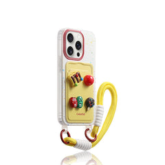 iPhone Lanyard Series | 3D M&M's Design Card Holder Phone Case