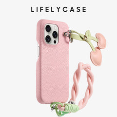 iPhone Lanyard Series |  Cute and Funny Cartoon Leather Phone Case