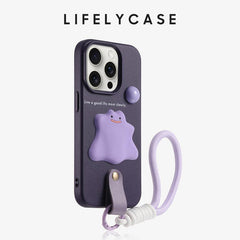 iPhone Lanyard Series |  Cute and Funny Cartoon Leather Phone Case