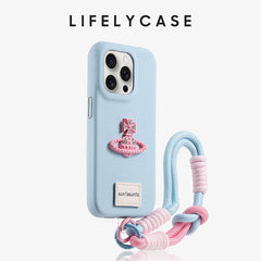 iPhone Lanyard Series |  Cute and Funny Cartoon Leather Phone Case