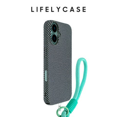 iPhone Lanyard Series | Carbon Fiber Frosted Ultra-Thin Phone Case