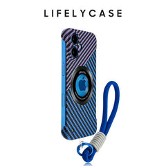 iPhone Lanyard Series | Carbon Fiber MagSafe Magnetic Phone Case