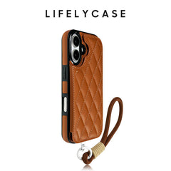 iPhone Lanyard Series | Card Holder Design Leather Phone Case